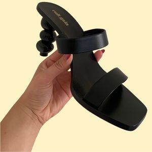 CULT GAIA Meta Slide Sandal In Black